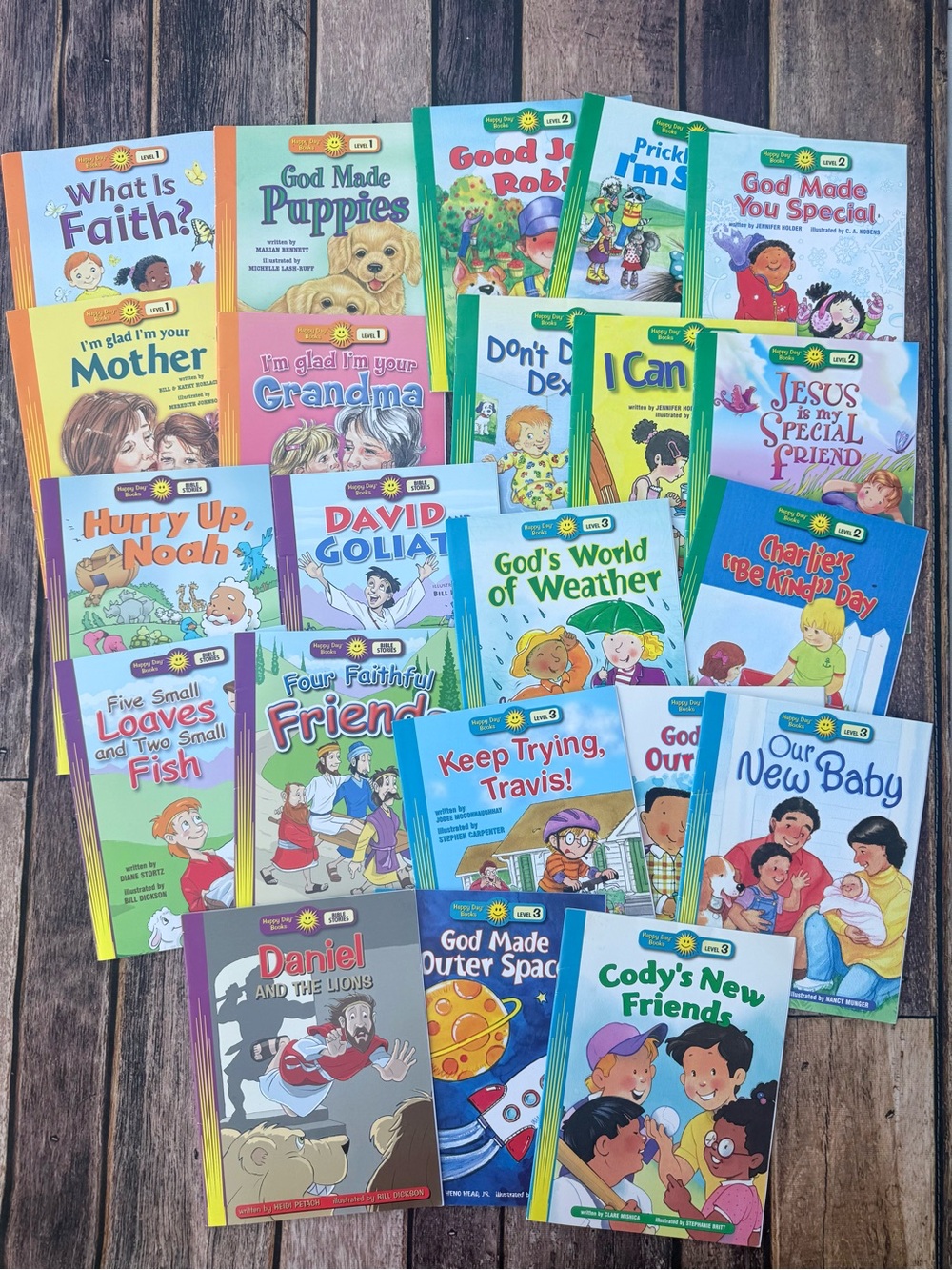 Happy Day Books Christian Leveled Readers Lot of 22